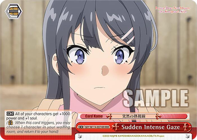 Sudden Intense Gaze (SBY/W114 - E074R RRR) [Rascal Does Not Dream Series] - Anime Alley