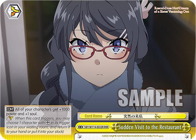 Sudden Visit to the Restaurant (SBY/W114 - E032R RRR) [Rascal Does Not Dream Series] - Anime Alley