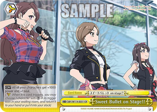 Sweet Bullet on Stage!! (SBY/W114 - E031 CR) [Rascal Does Not Dream Series] - Anime Alley
