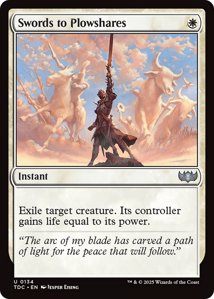 Swords to Plowshares [Tarkir: Dragonstorm Commander] - Anime Alley