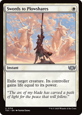 Swords to Plowshares [Tarkir: Dragonstorm Commander] - Anime Alley