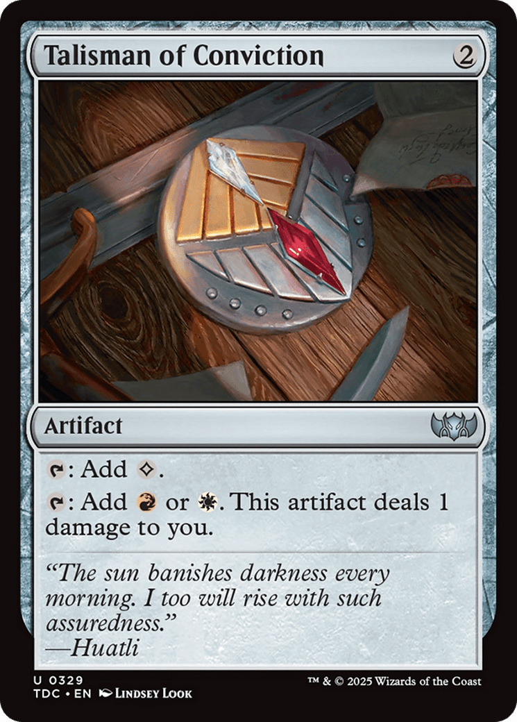 Talisman of Conviction [Tarkir: Dragonstorm Commander] - Anime Alley