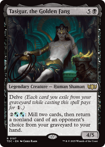 Tasigur, the Golden Fang [Tarkir: Dragonstorm Commander] - Anime Alley