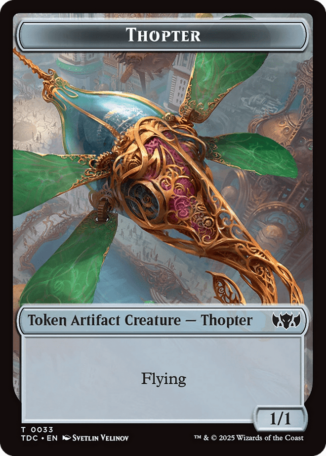 Thopter // Bird Double - Sided Token [Tarkir: Dragonstorm Commander Tokens] - Anime Alley