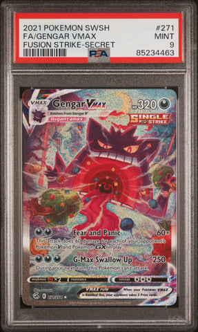 FA/GENGAR VMAX Fusion Strike MINT 9