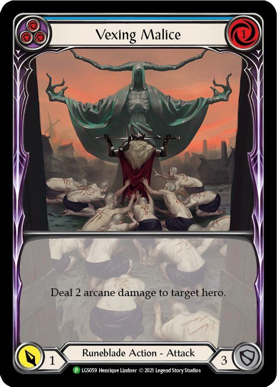 Vexing Malice (Blue) (Extended Art) - LGS059 [PR - 059] - Anime Alley