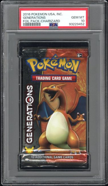 POKEMON USA, INC. GENERATIONS FOIL PACK -  - GENERATIONS - FOIL PACK-CHARIZARD GEM MT 10