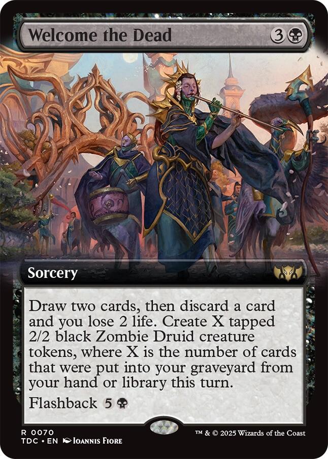 Welcome the Dead (Extended Art) [Tarkir: Dragonstorm Commander] - Anime Alley