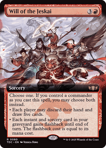Will of the Jeskai (Extended Art) [Tarkir: Dragonstorm Commander] - Anime Alley