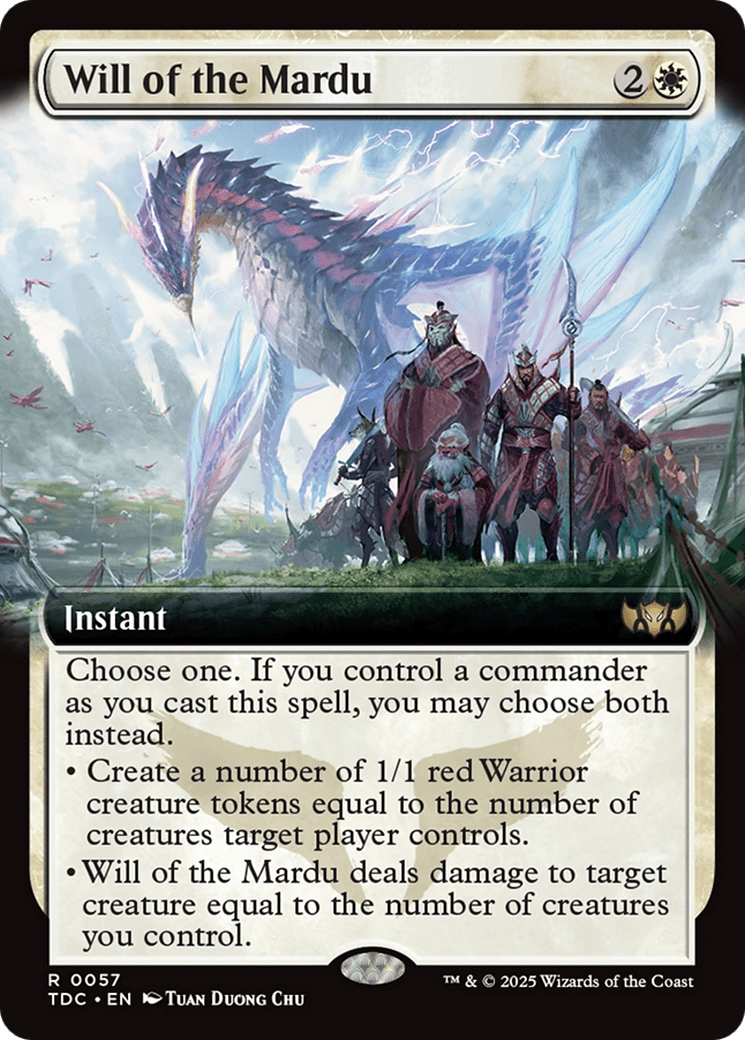 Will of the Mardu (Extended Art) [Tarkir: Dragonstorm Commander] - Anime Alley