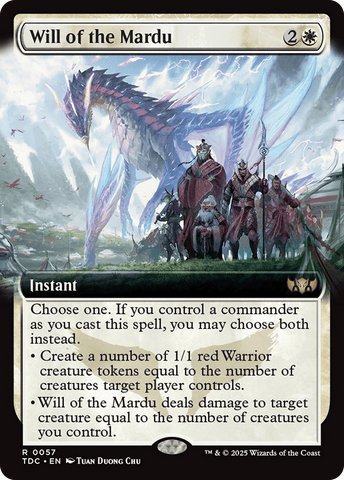 Will of the Mardu (Extended Art) [Tarkir: Dragonstorm Commander] - Anime Alley