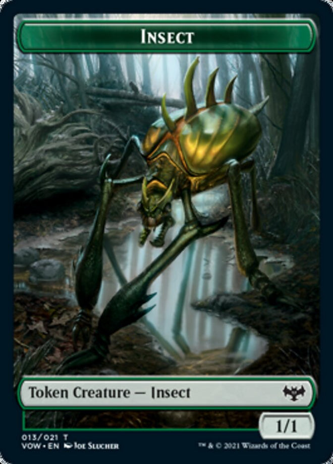 Insect // Boar Double-Sided Token [Innistrad: Crimson Vow Tokens]