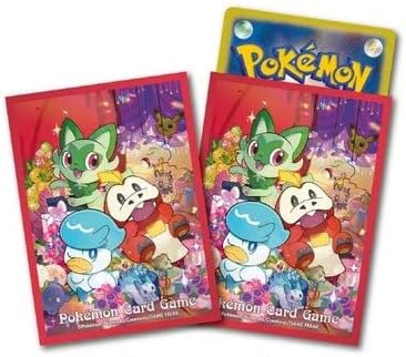 Pokémon TCG 64ct Card Sleeves Sprigatito Fuecoco Quaxly Gift