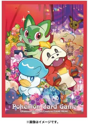 Pokémon TCG 64ct Card Sleeves Sprigatito Fuecoco Quaxly Gift