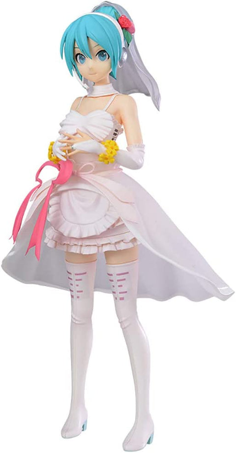 Sega Hatsune Miku Project Diva Arcade Future Tone Super Premium Figure "Hatsune Miku - White Dress"