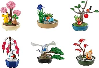 Reement Pokemon Poketto BONSAI 2 Small Four Seasons Story, Box Product, 6 Types in Total, 6 Piece Complete Set