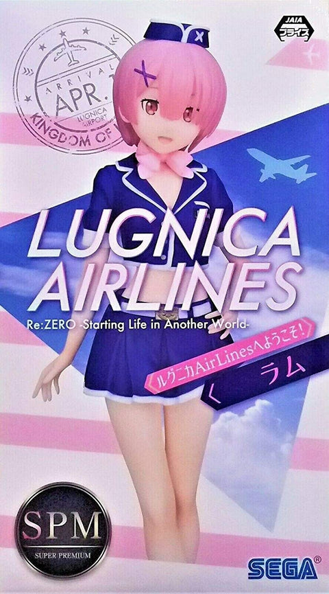 Sega Re Zero Starting Life in Another World: Ram Premium Figure Welcome to Lugnica Airlines