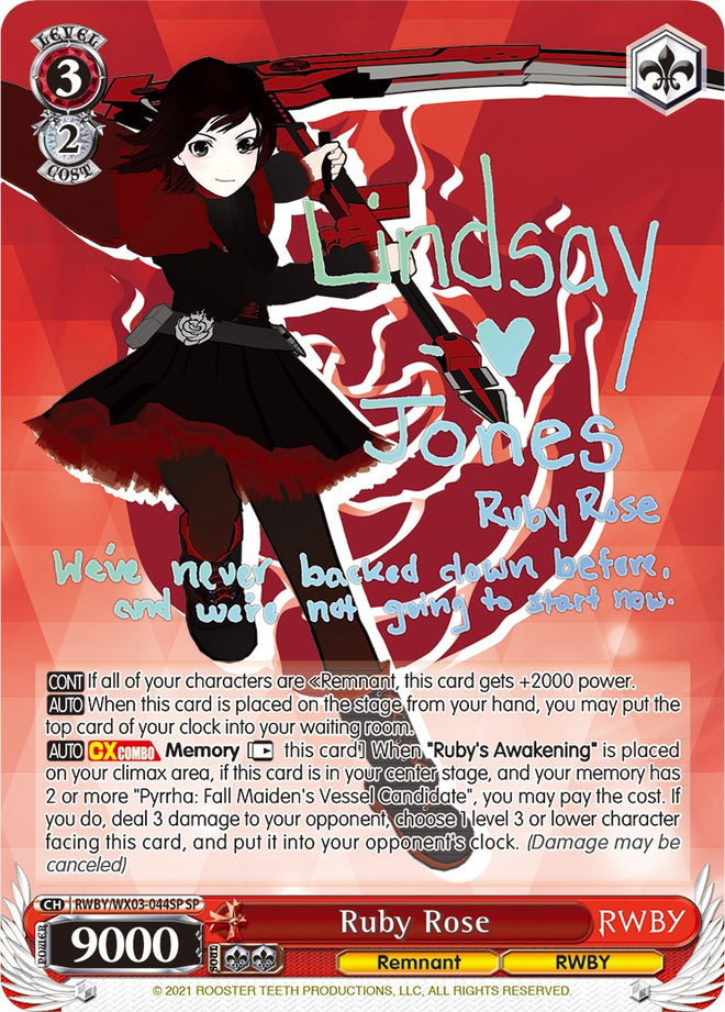 Ruby Rose (RWBY/WX03-044SP SP) [RWBY]