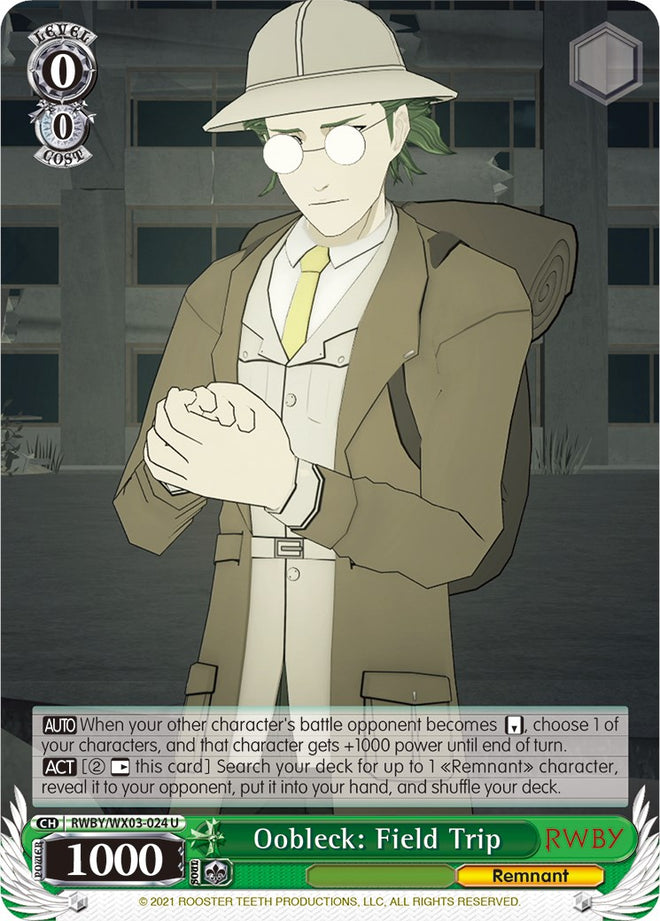 Oobleck: Field Trip (RWBY/WX03-024 U) [RWBY]