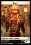 Human // Wrenn and Seven Emblem Double-Sided Token [Innistrad: Midnight Hunt Tokens]