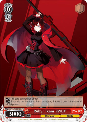 Ruby: Team RWBY (RWBY/WX03-102S PR) (Alternate Art) [RWBY]